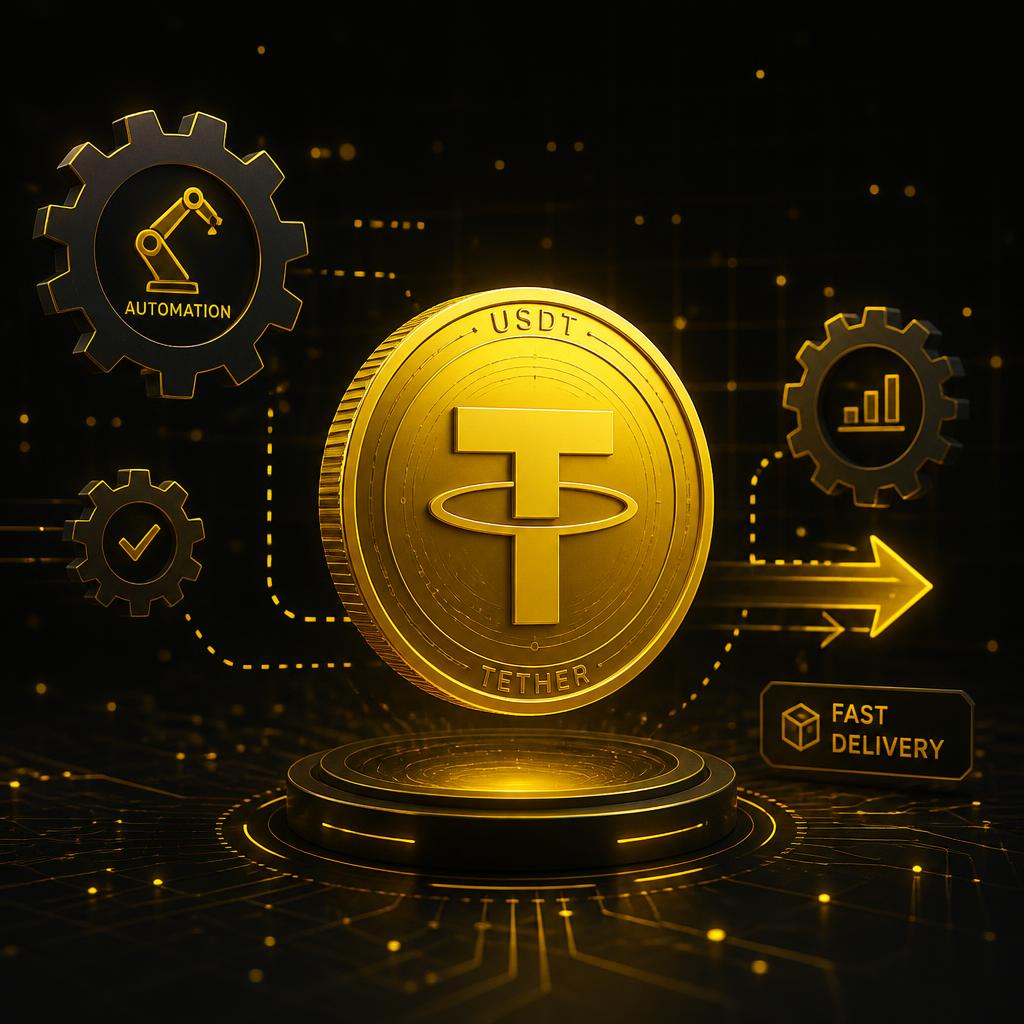 Automated USDT crypto payments and instant delivery